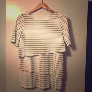 Short-Sleeve maternity/nursing dress.